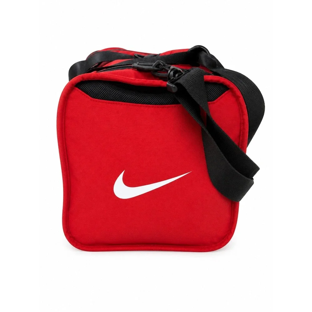 Nike Team Training Duffel Bag Red Black Gym Travel Sport Swoosh BA4895-601